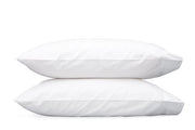 Lowell King Pillowcase-Single Bedding Style Matouk White 