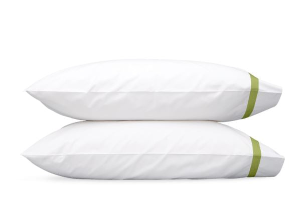 Lowell Standard Pillowcase-Single Bedding Style Matouk Grass 