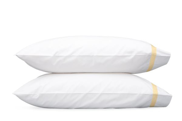 Lowell Standard Pillowcase-Single Bedding Style Matouk Honey 
