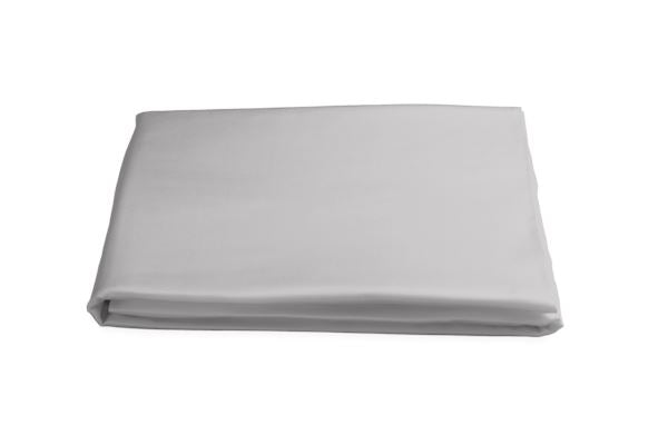 Nocturne Cal King Fitted Sheet Bedding Style Matouk Silver 