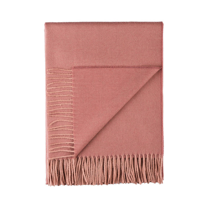 100% Baby Alpaca Throw - Persimmon Shupaca Alpaca 