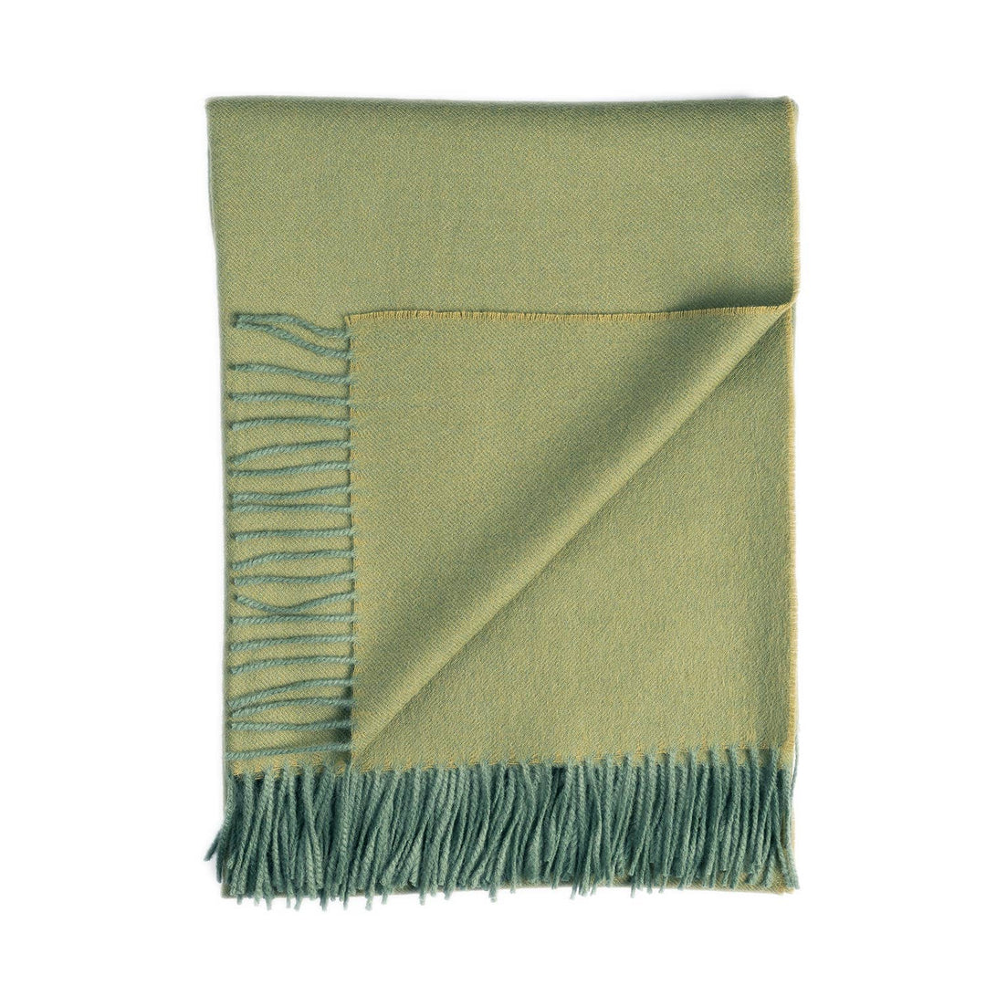 100% Baby Alpaca Throw - Tea Leaf Shupaca Alpaca 