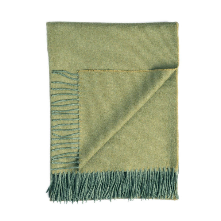 100% Baby Alpaca Throw - Tea Leaf Shupaca Alpaca 