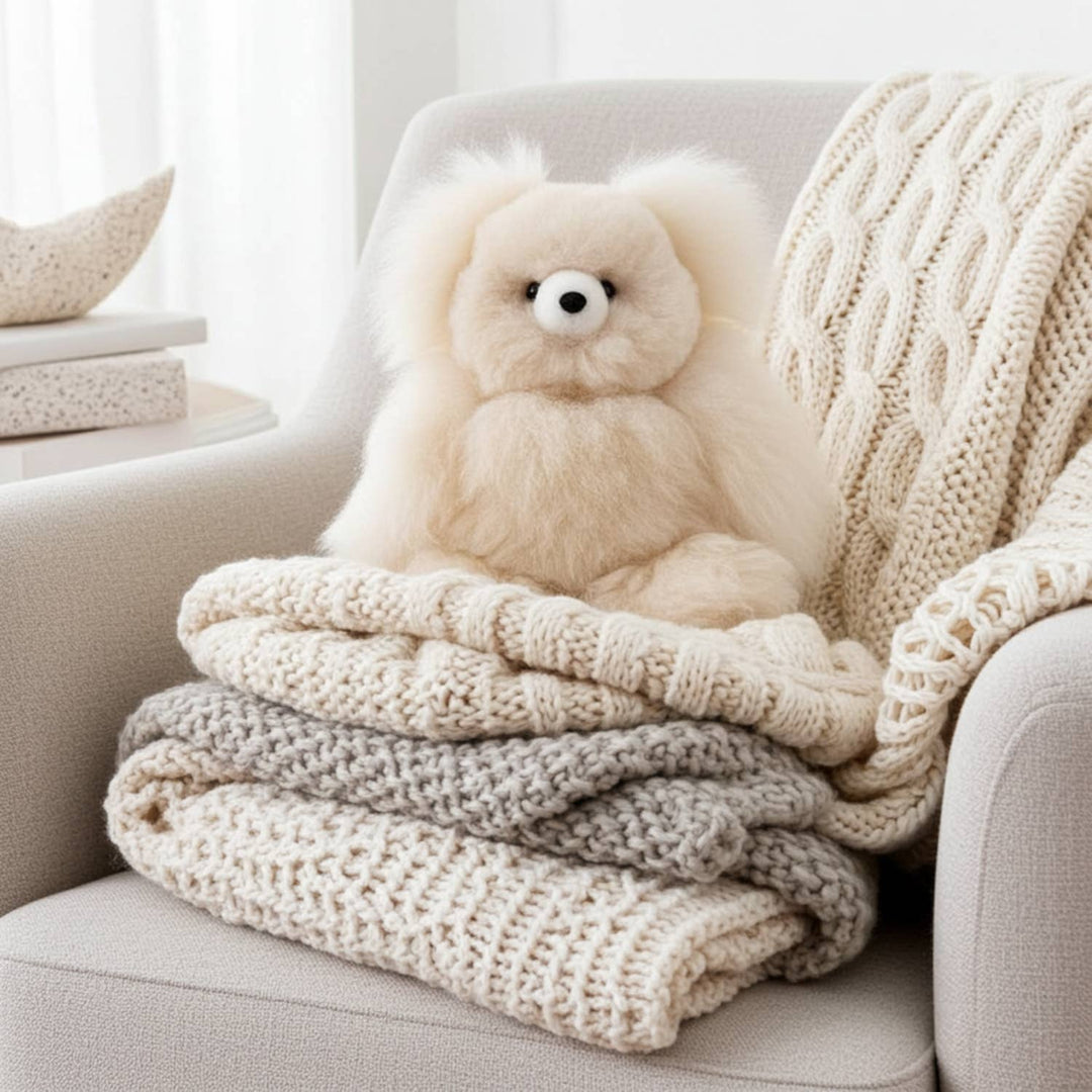 15" Alpaca Stuffed Animal - Bear Shupaca Alpaca 