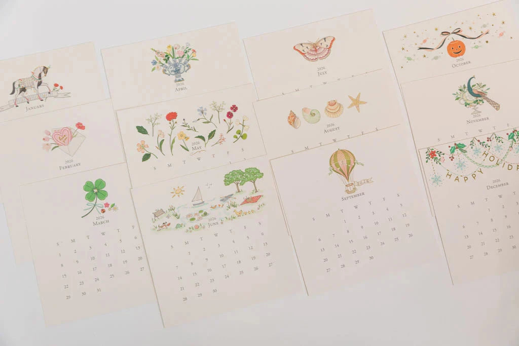 2026 Classic Desk Calendar Refil Gifts Karen Adams Designs 