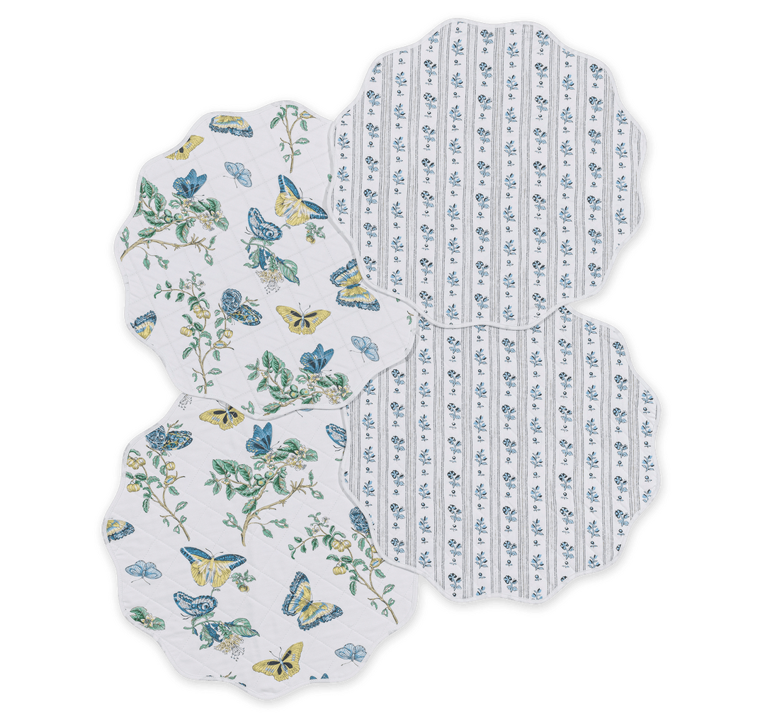 Reversible Quilted Placemat- Set of 4