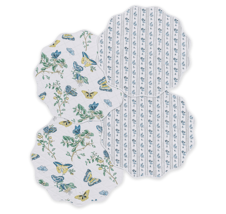 Reversible Quilted Placemat- Set of 4