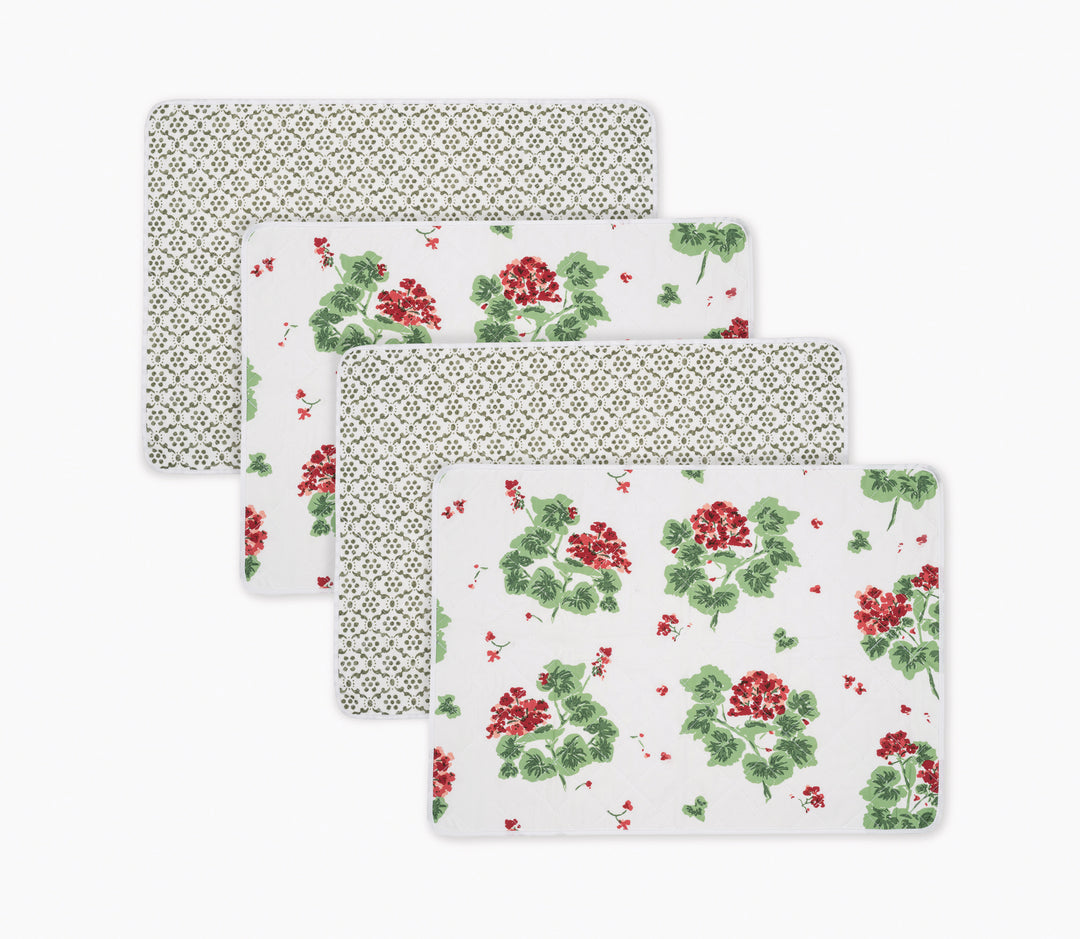 Reversible Quilted Placemat- Set of 4