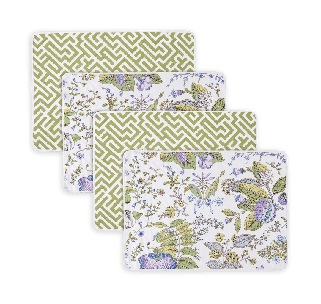 Reversible Quilted Placemat- Set of 4