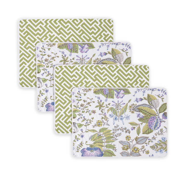 Reversible Quilted Placemat- Set of 4