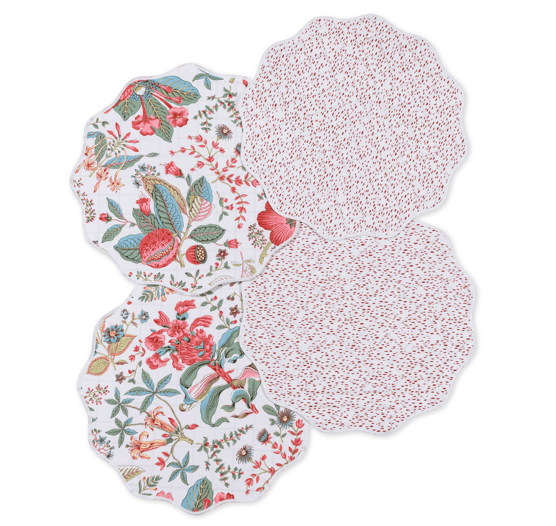 Reversible Quilted Placemat- Set of 4