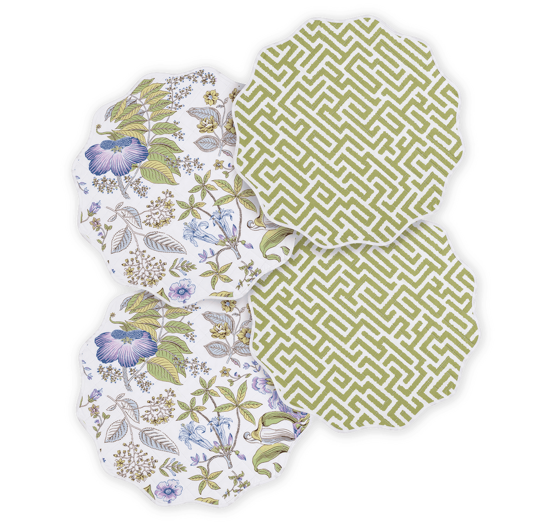 Reversible Quilted Placemat- Set of 4
