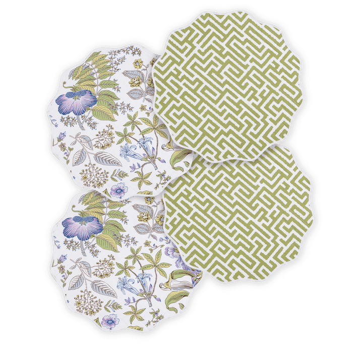 Reversible Quilted Placemat- Set of 4