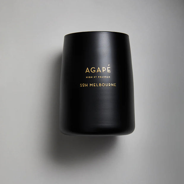 Agape Black Matte Candle Candle SOH Melbourne 