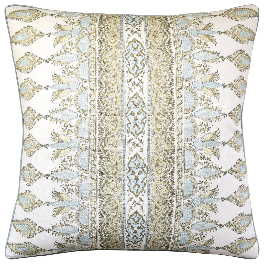 Akola Stripe Pillow 22" Decorative Pillow Ryan Studio Beige 