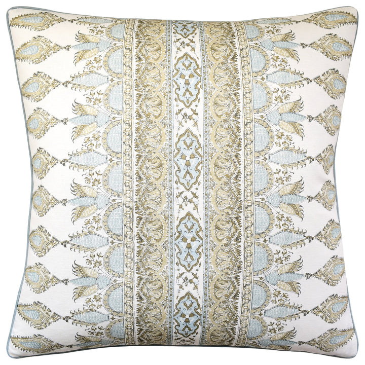 Akola Stripe Pillow 22" Decorative Pillow Ryan Studio Beige 