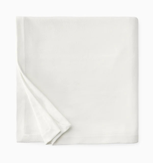 Allegra Full/Queen Blanket - 100x100 Bedding Style Sferra Oyster 