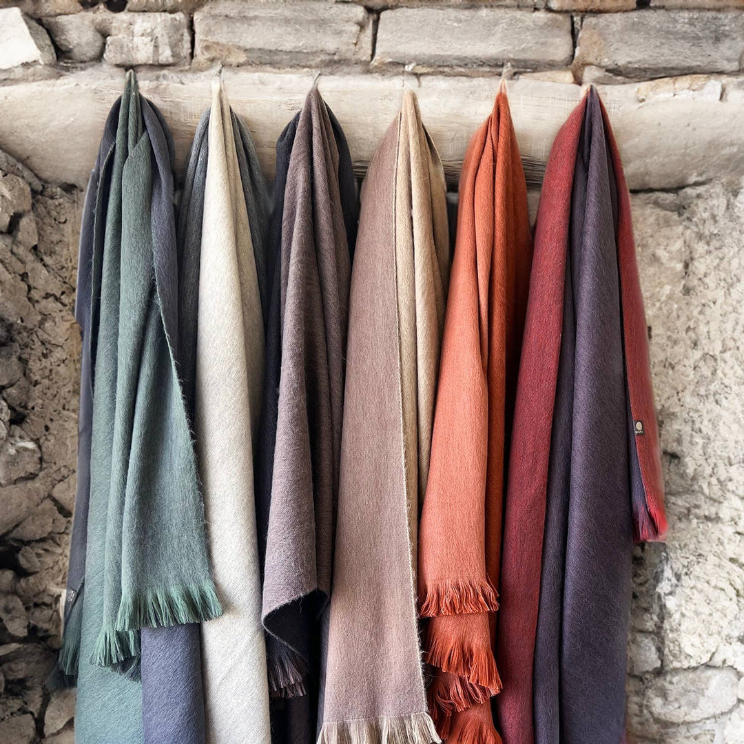 Alpaca Double Sided Throw - Toffee Breeze Shupaca Alpaca 