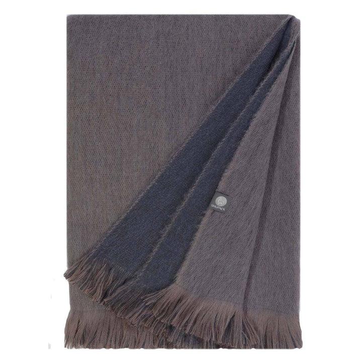 Alpaca Double Sided Throw - Toffee Breeze Shupaca Alpaca 