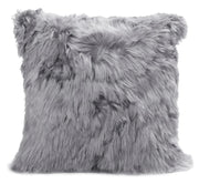 Alpaca Suri Cushion 20x20 Fibre Cool Gray 