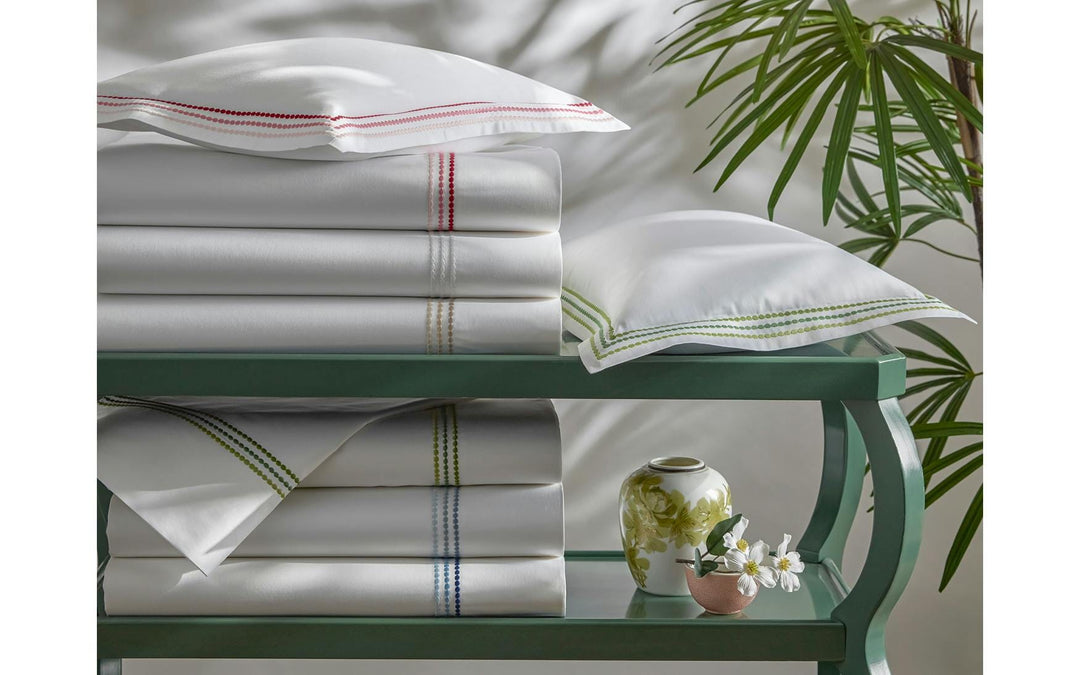 Amara Triple Pearl Sham Bedding - Duvet Covers Matouk 