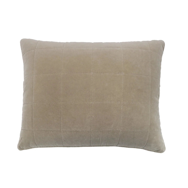 Amsterdam 28x36 Pillow with Insert Bedding Style Pom Pom at Home Taupe 