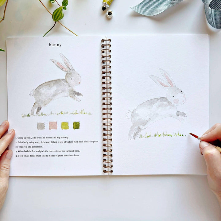 Animals watercolor workbook emily lex studio 