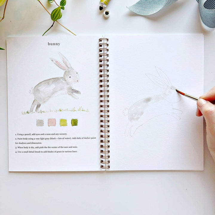 Animals watercolor workbook emily lex studio 