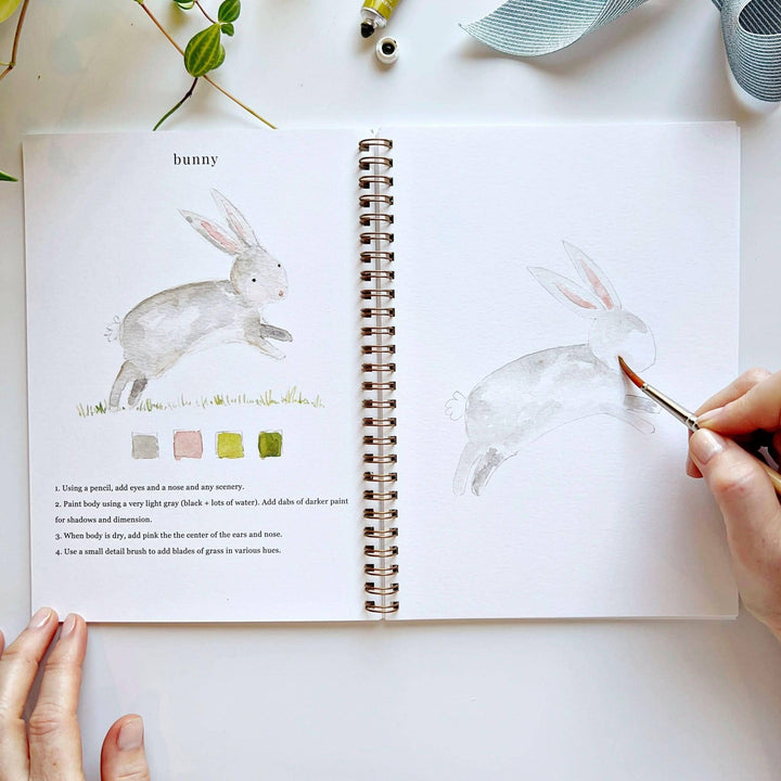 Animals watercolor workbook emily lex studio 