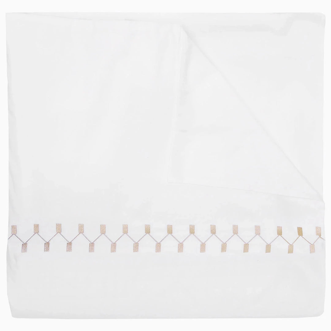 Anketi Border Organic Duvet Cover Bedding Style John Robshaw Natural Full/Queen 