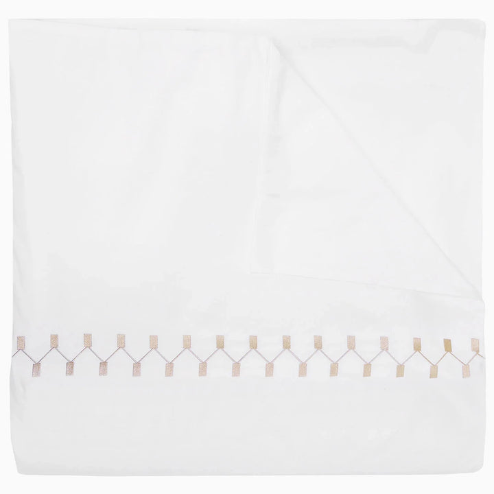 Anketi Border Organic Duvet Cover Bedding Style John Robshaw Natural Full/Queen 