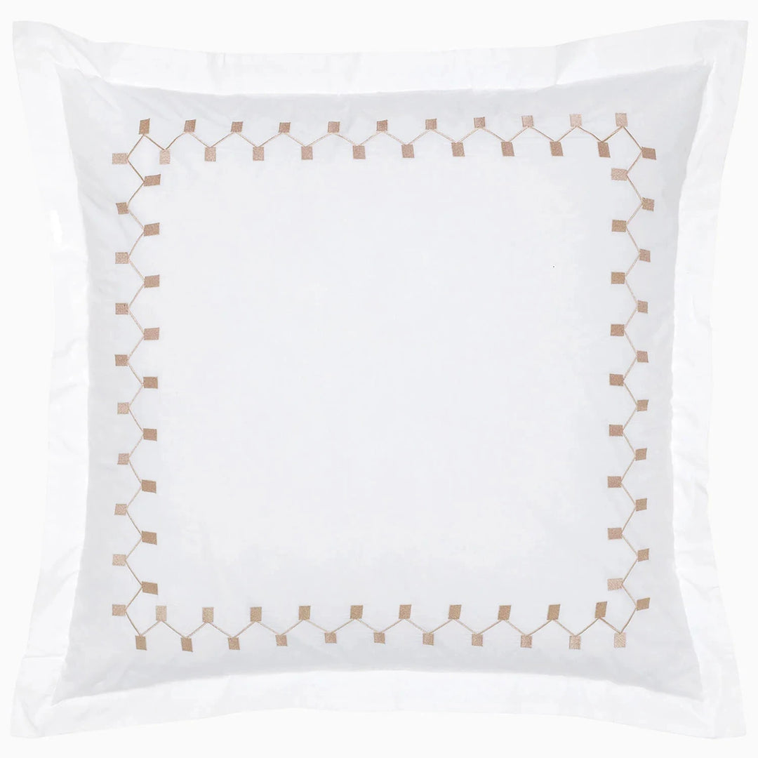 Anketi Border Organic Shams Bedding Style John Robshaw Natural Standard 
