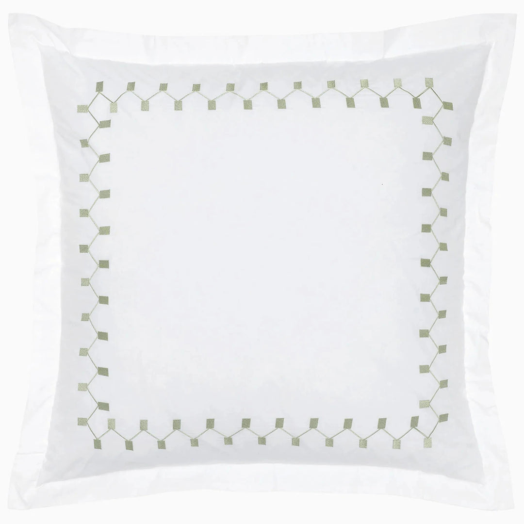 Anketi Border Organic Shams Bedding Style John Robshaw Sage Standard 
