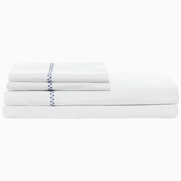 Anketi Organic Sheet Set Bedding Style John Robshaw Navy Twin/Twin XL 