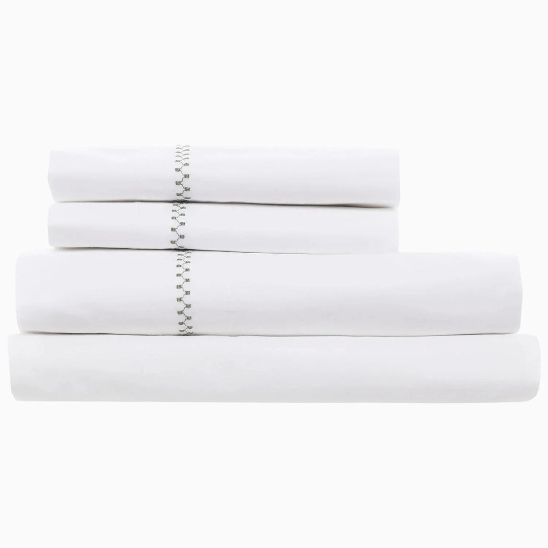 Anketi Organic Sheet Set Bedding Style John Robshaw Sage Twin/Twin XL 