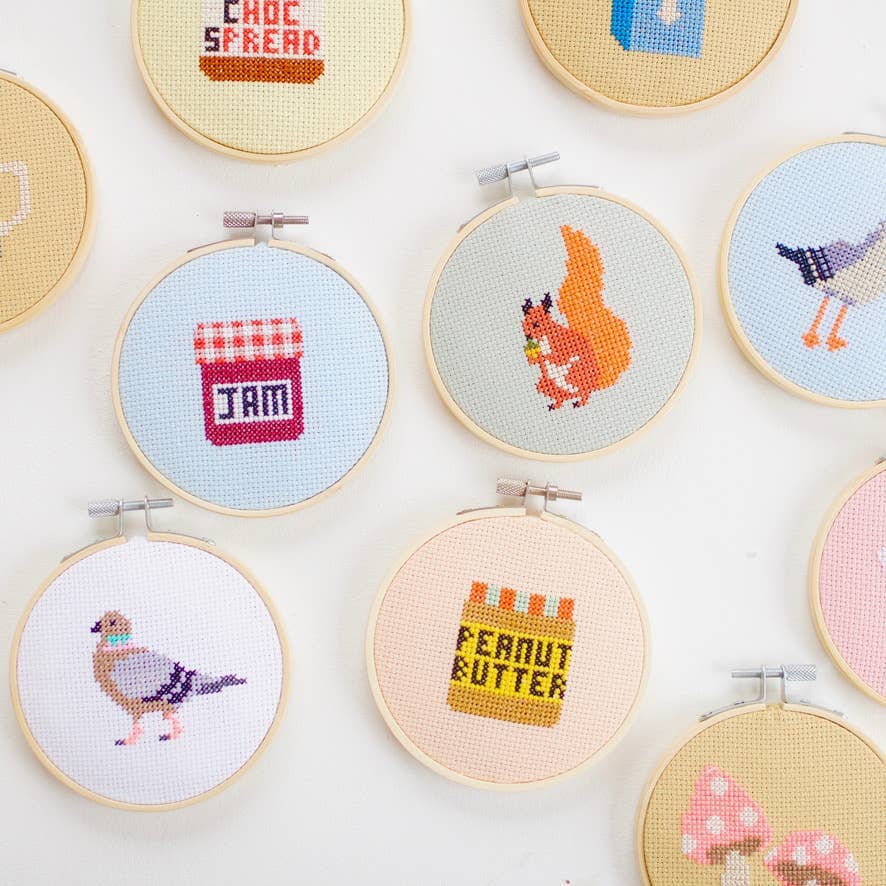 Aperol Cocktail Beginner Counted Cross Stitch Kit Cotton Clara Craft Kits & Supplies 