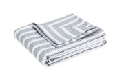 Apollo Stripe Full/Queen Coverlet Bedding Matouk Dove 