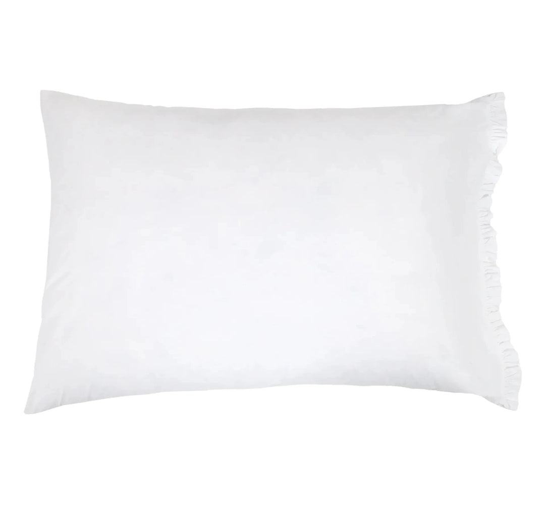 Audrey Ruffle Cotton Percale Pillowcase - Set of 2 Bedding Style Pom Pom at Home 