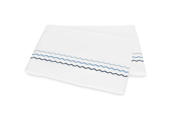 Axel Flat Sheet Bedding Style Matouk Azure Twin 