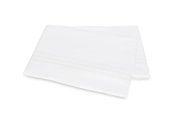 Axel Flat Sheet Bedding Style Matouk White Twin 