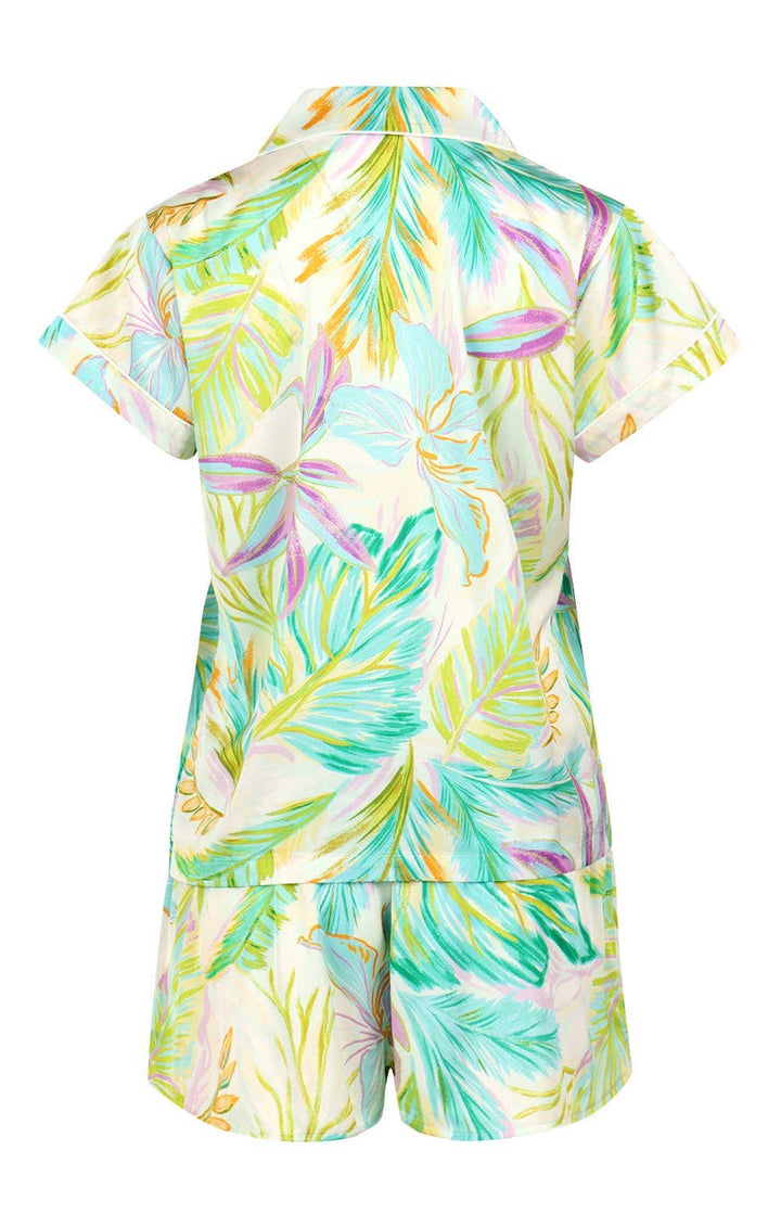 Bahamas Green Short PJ Set Wrap Up by VP 