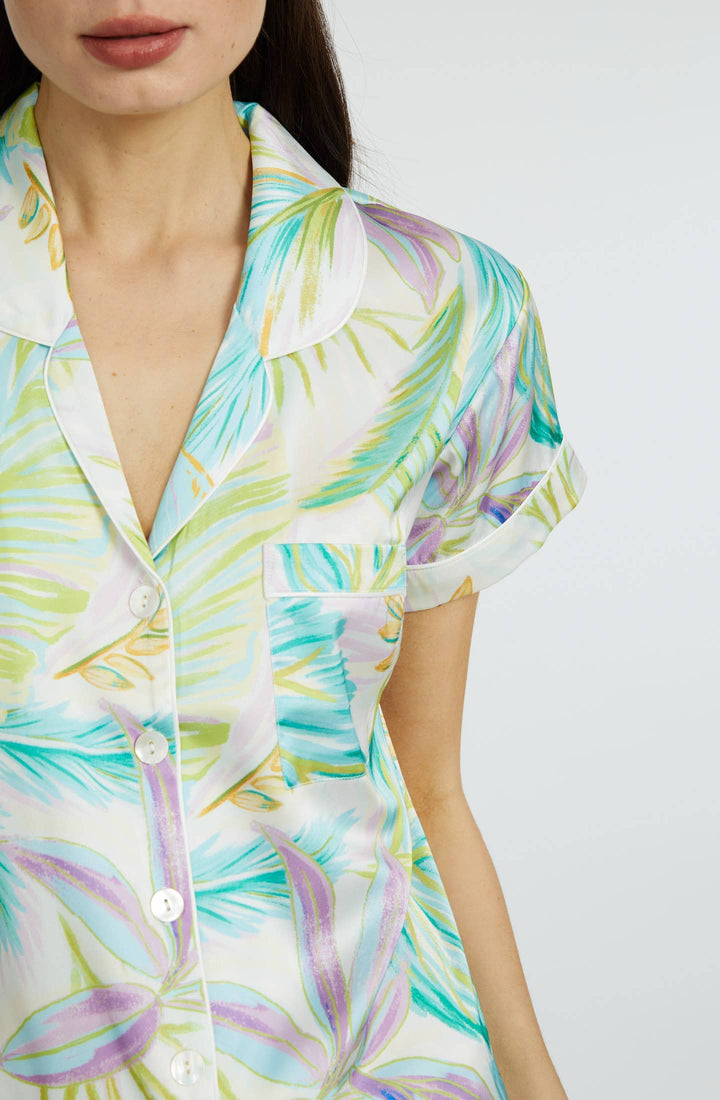 Bahamas Green Short PJ Set Wrap Up by VP 