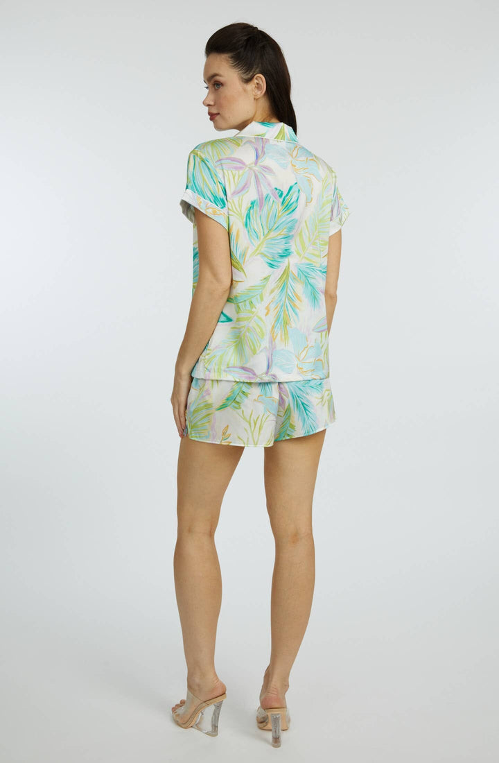 Bahamas Green Short PJ Set Wrap Up by VP 