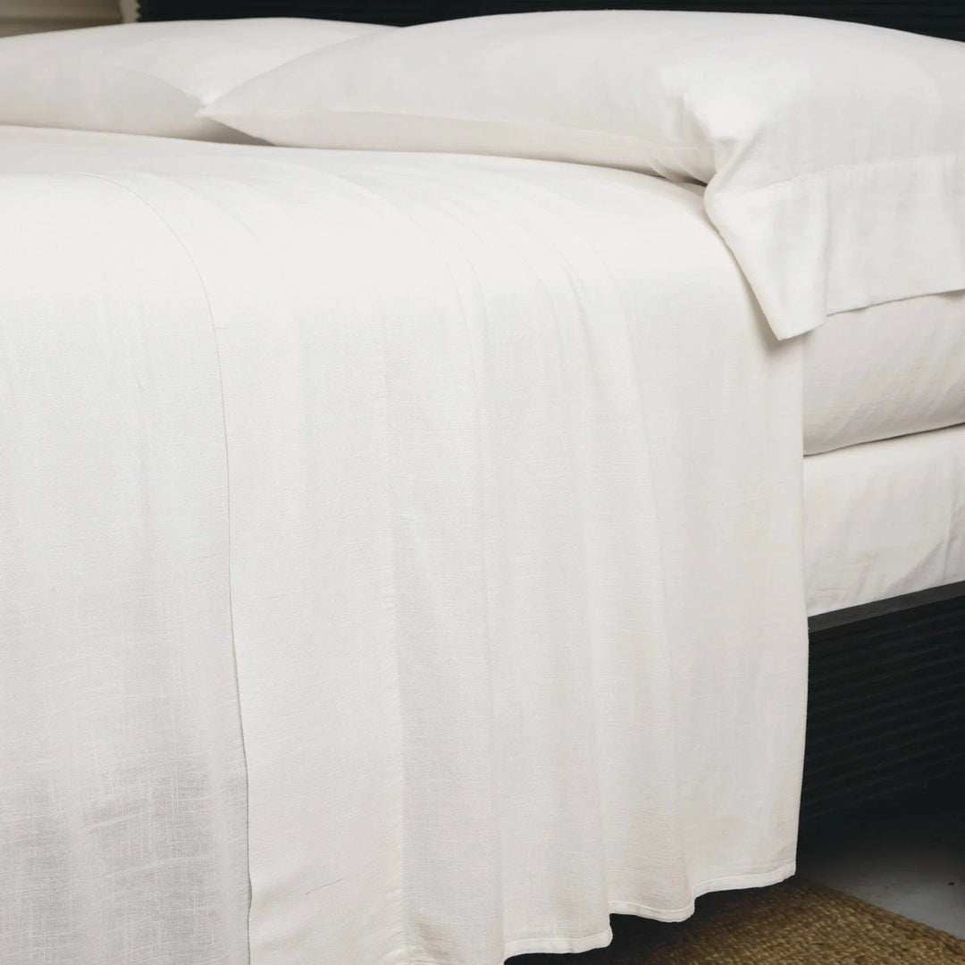 Bamboo Linen Pillowcases Bedding Style Pom Pom at Home 