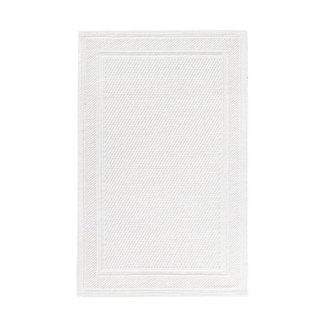 Bee Waffle Mat 20x31 Bath Linens Graccioza White 