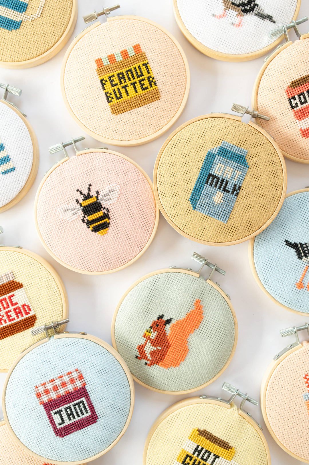 Beginner Bumble Bee Cross Stitch Kit Cotton Clara Craft Kits & Supplies 