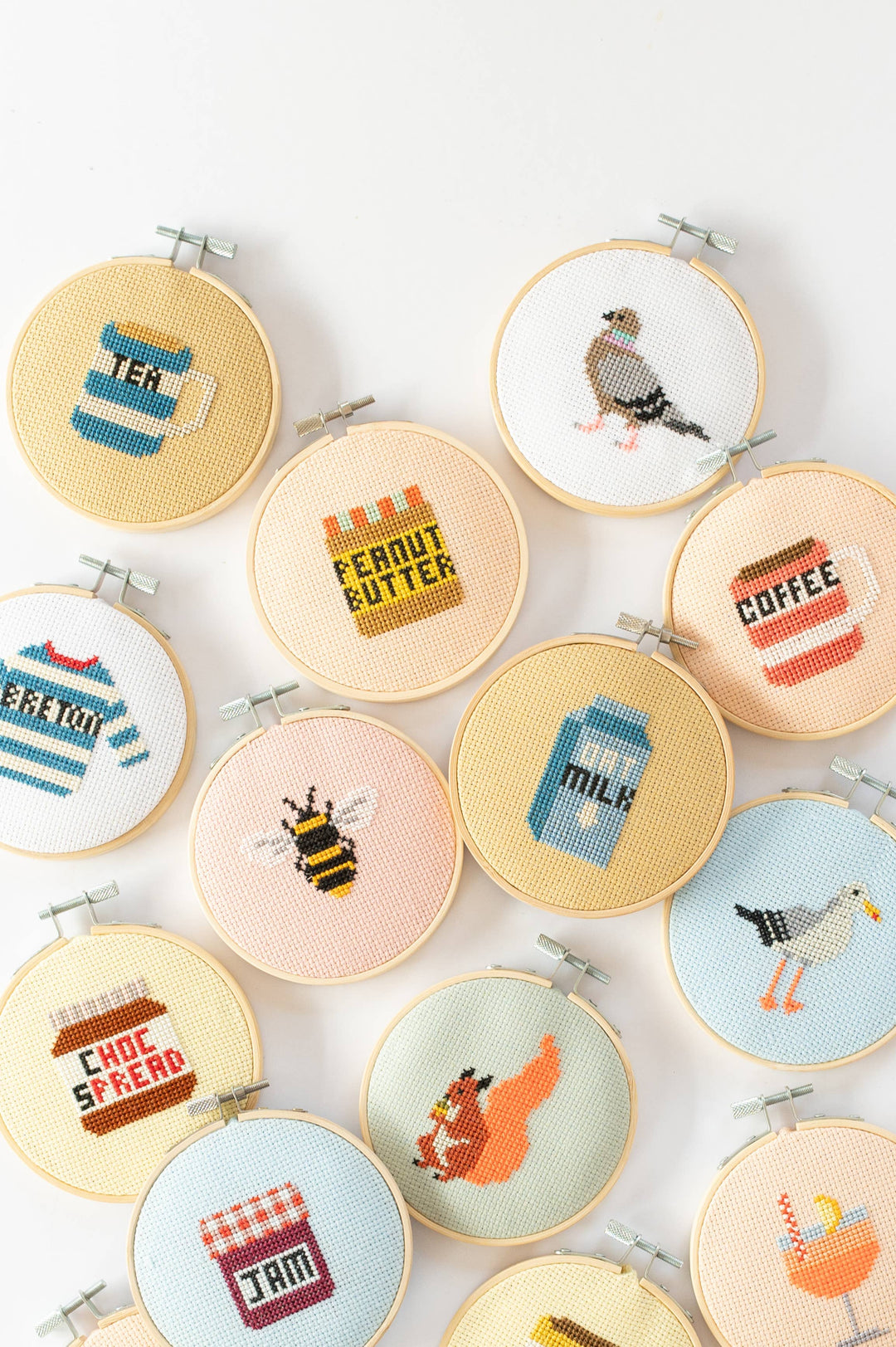 Beginner Bumble Bee Cross Stitch Kit Cotton Clara Craft Kits & Supplies 