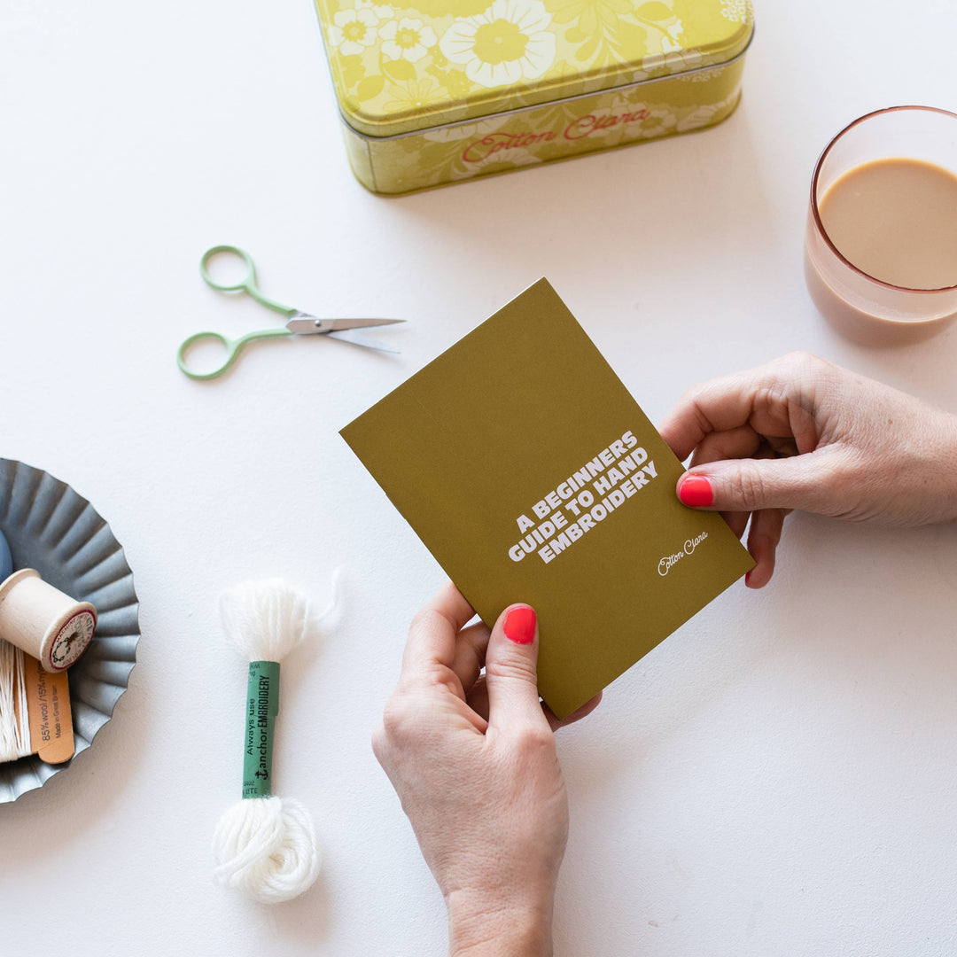 Beginner's Guide to Embroidery Booklet Cotton Clara Craft Kits & Supplies 