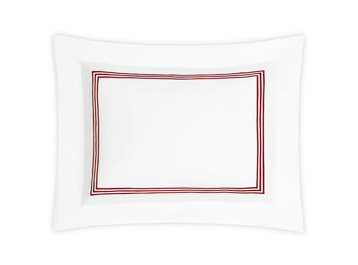 Bel Tempo Boudoir Sham Bedding Style Matouk Red 