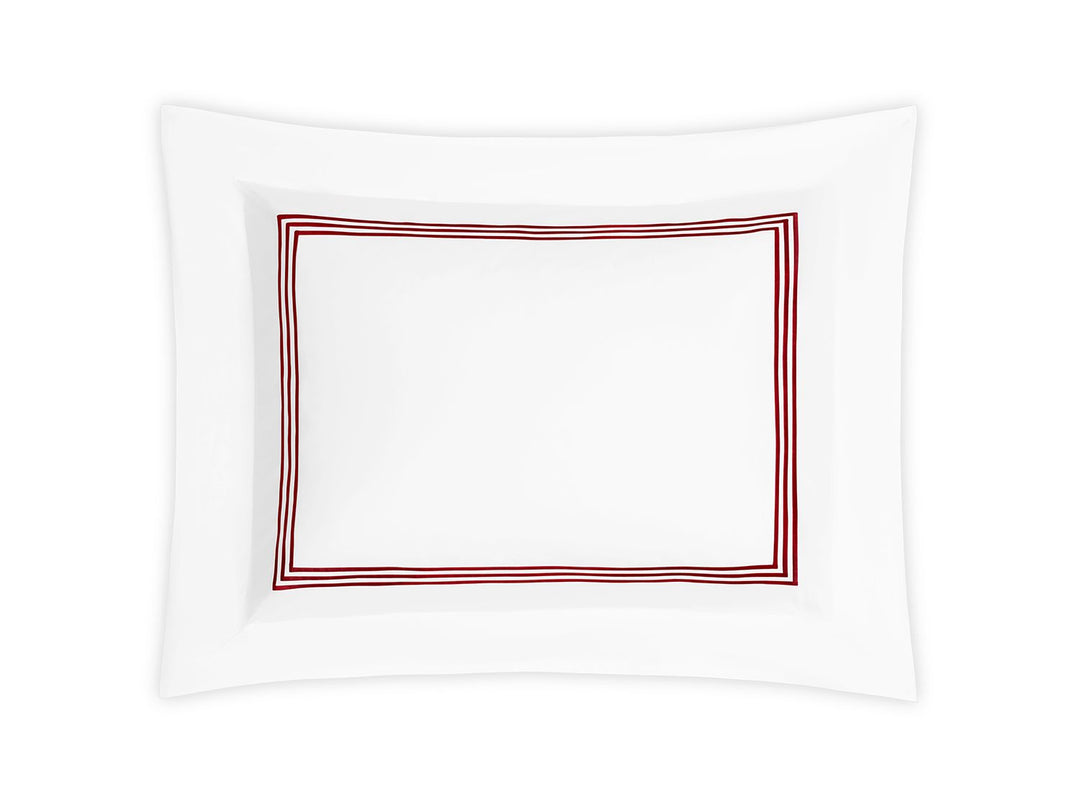 Bel Tempo King Sham Bedding Style Matouk Red 